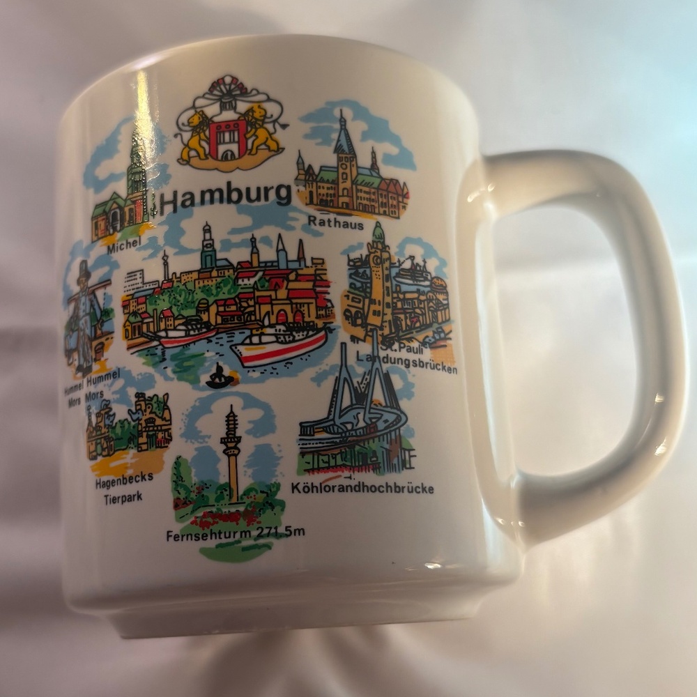 Hamburg Germany Souvenir Mug Jessica Design Collection Cup Coffee Tea